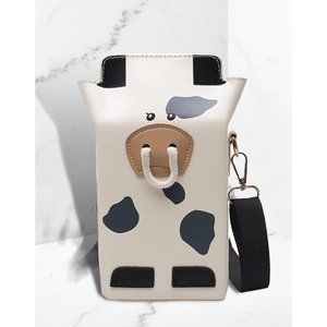 NOVELTY COW PURSE HANDBAG CROSSBODY BAG